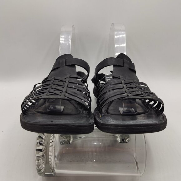 BORN womens 8.5M Santiam Huarache Black Strappy Leather Sandal - Picture 5 of 11